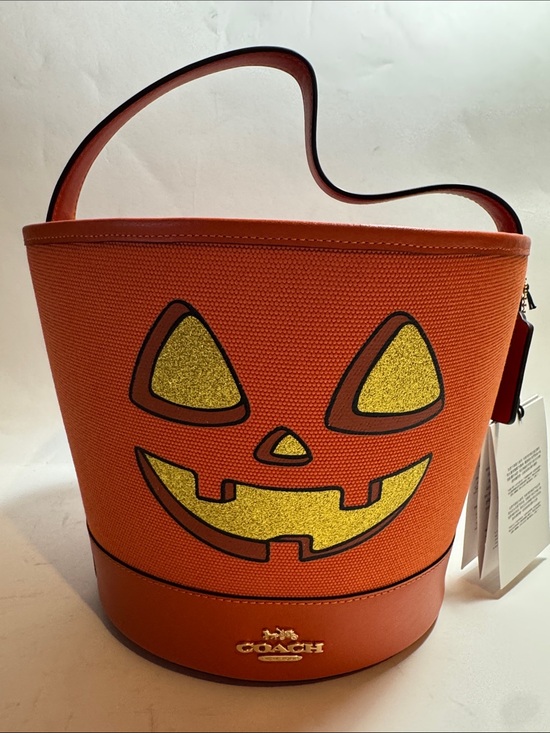 Coach Handbags - Coach Halloween Jack O’Lantern Trick or Treat Bucket NWT